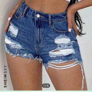 denim shorts